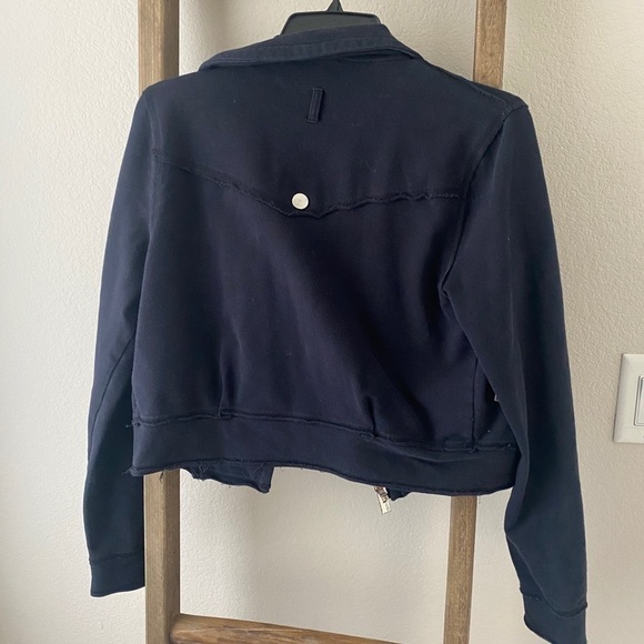 BEBE SPORT - black casual zip up jacket size m - Picture 5 of 6